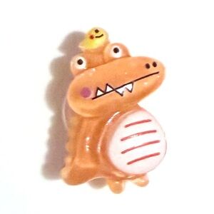 (10 for $16) Dinosaur Glossy Resin Croc Charm Shoe Charm Disney Croc Charm